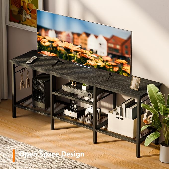 Furologee TV Stand for TVs up to 55 Inch, Entertainment Center