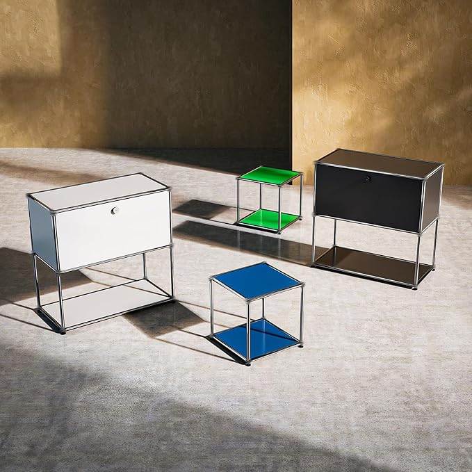 Nightstand Modern Storage Cabinet White A Versatile Free-Standing Organizer