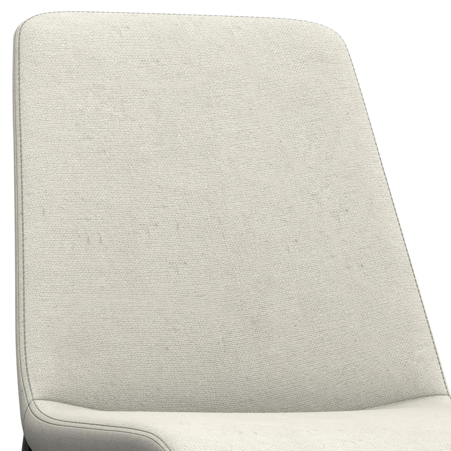 SIMPLIHOME Savannah Dining Chairs - Upholstered Black Metal Frame and Linen-Style Fabric Chair Set in Natural, Modern Dining Room Seating with Armless Ergonomic Design and Padded Seat (Set of 2)