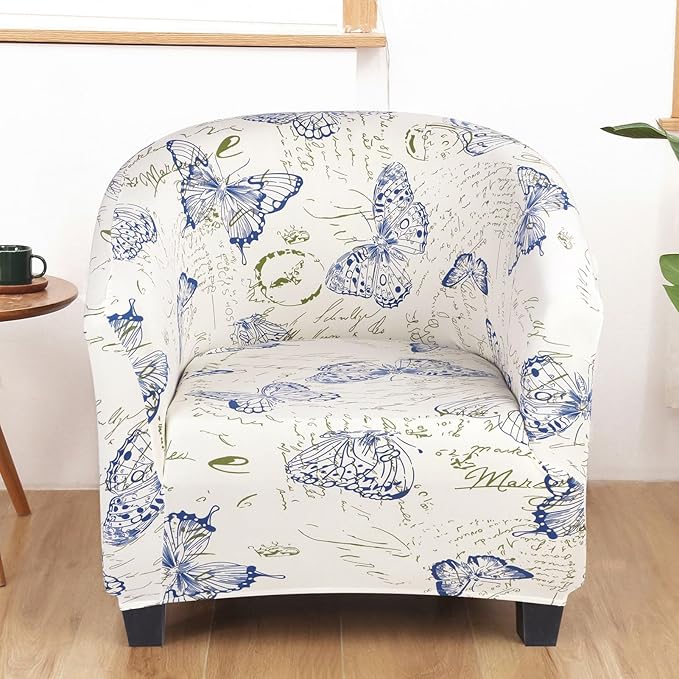 SearchI Club Chair Slipcover Stretch Barrel Chair Covers Printed Tub Chair