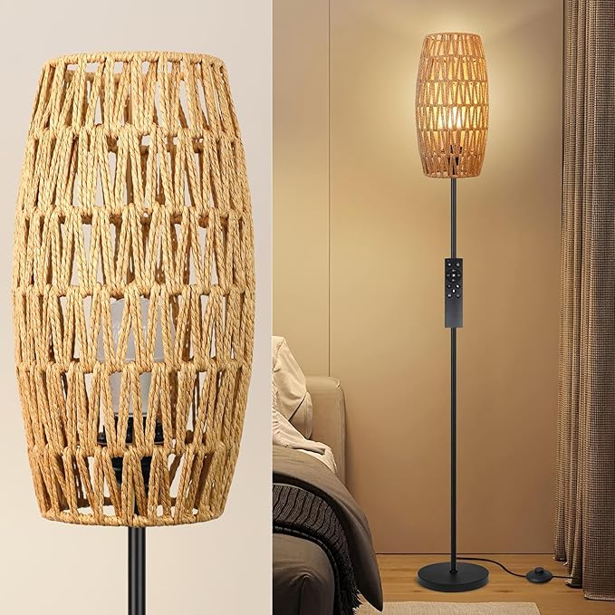 Ruiever Floor Lamp for Living Room, Farmhouse Floor lamp, Modern Standing lamp