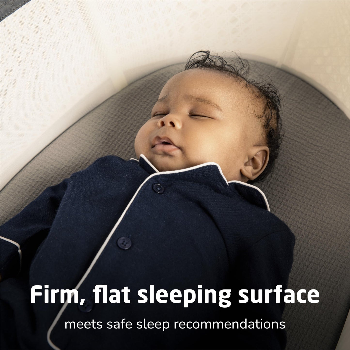 Maxi-Cosi Starling Smart Bassinet, CryAssist AI Cry Translation, 5 Rocking Motions, Cozy Mattress Pad, Machine-Washable Cover, Built-in Bluetooth Speaker, Onyx Heritage, Baby Bassinet Rocking