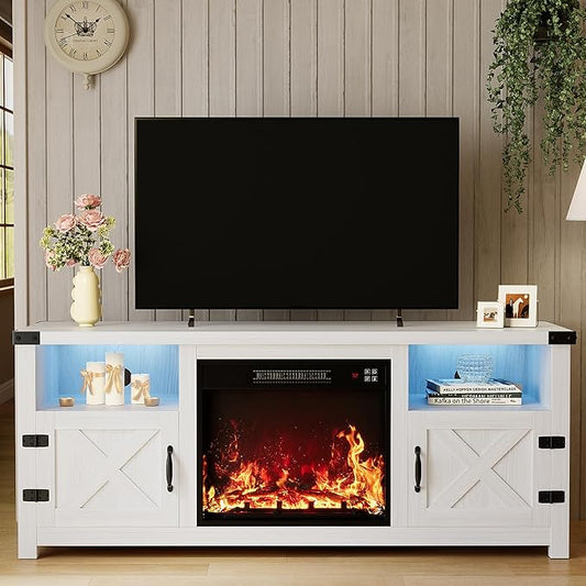 YESHOMY LED Fireplace TV Stand
