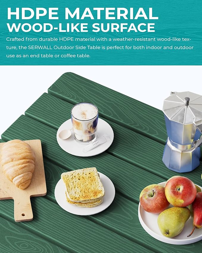 SERWALL Portable Folding Outdoor Side Table
