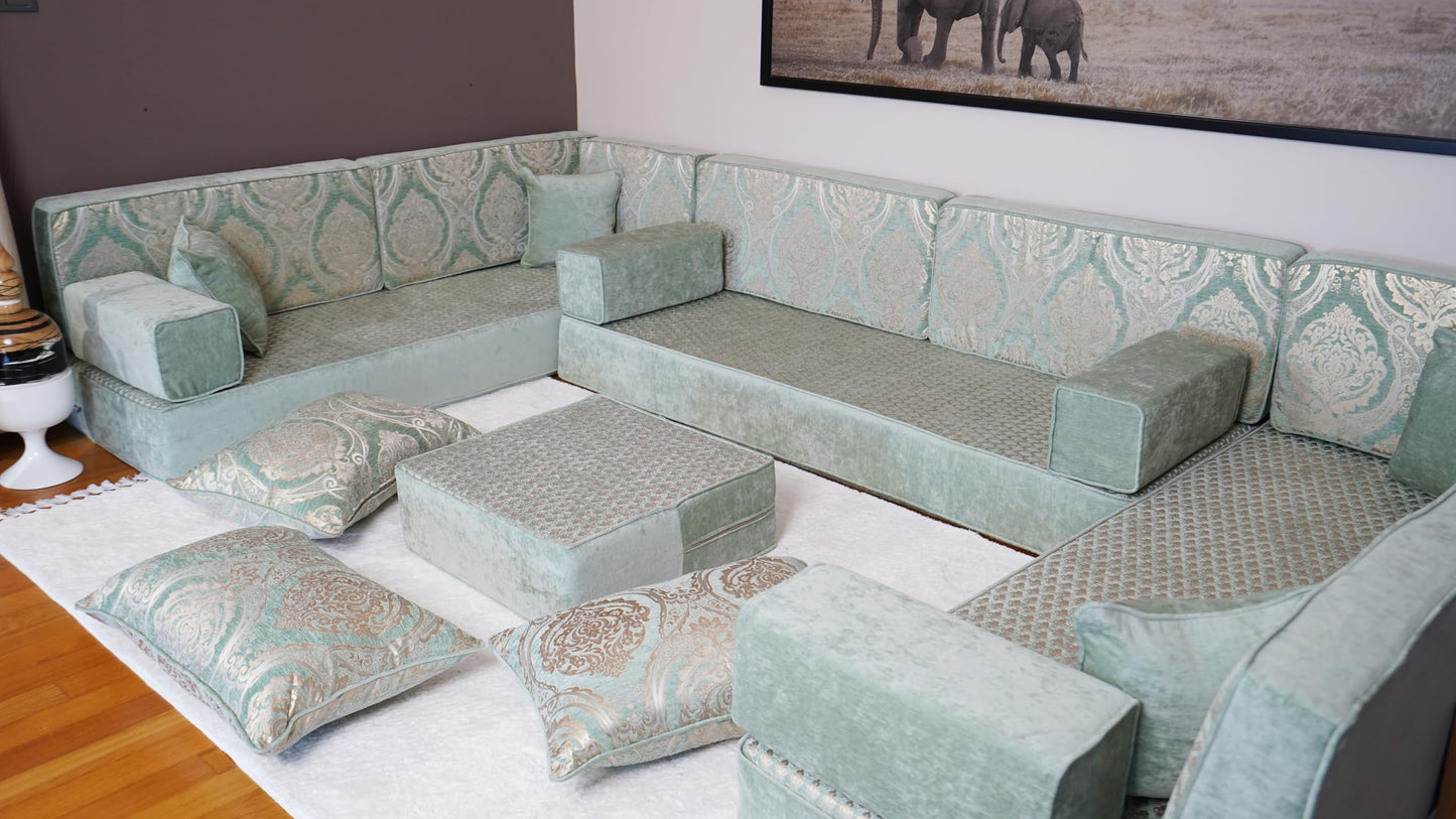 arabicsofa Arabic Majlis Sofa Seating – Handmade Modular Floor Seating Diwan Sofas