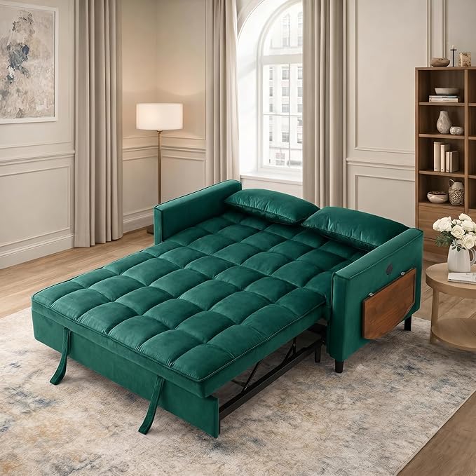 4 in 1 Convertible Sofa Bed, Pull Out Couch