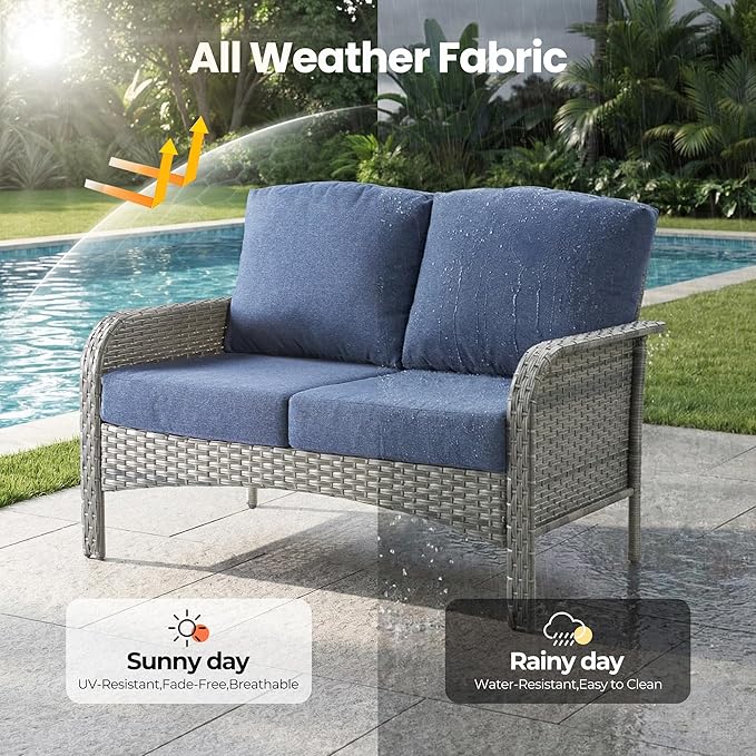 Weaxty 8 Pieces Outdoor Patio Furniture Sets