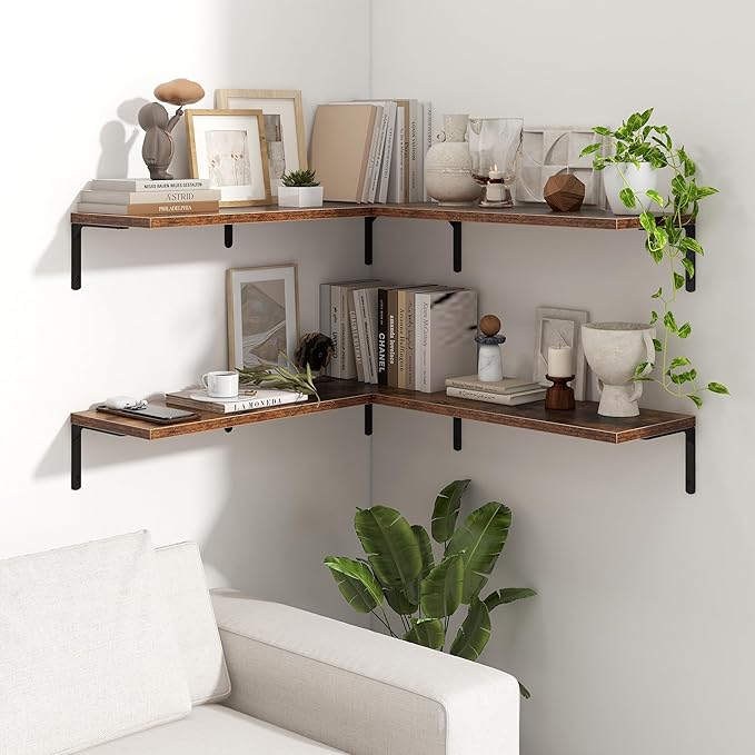 Fun Memories Deep Floating Shelves, 32W x 8D Floating Shelves Set of 2