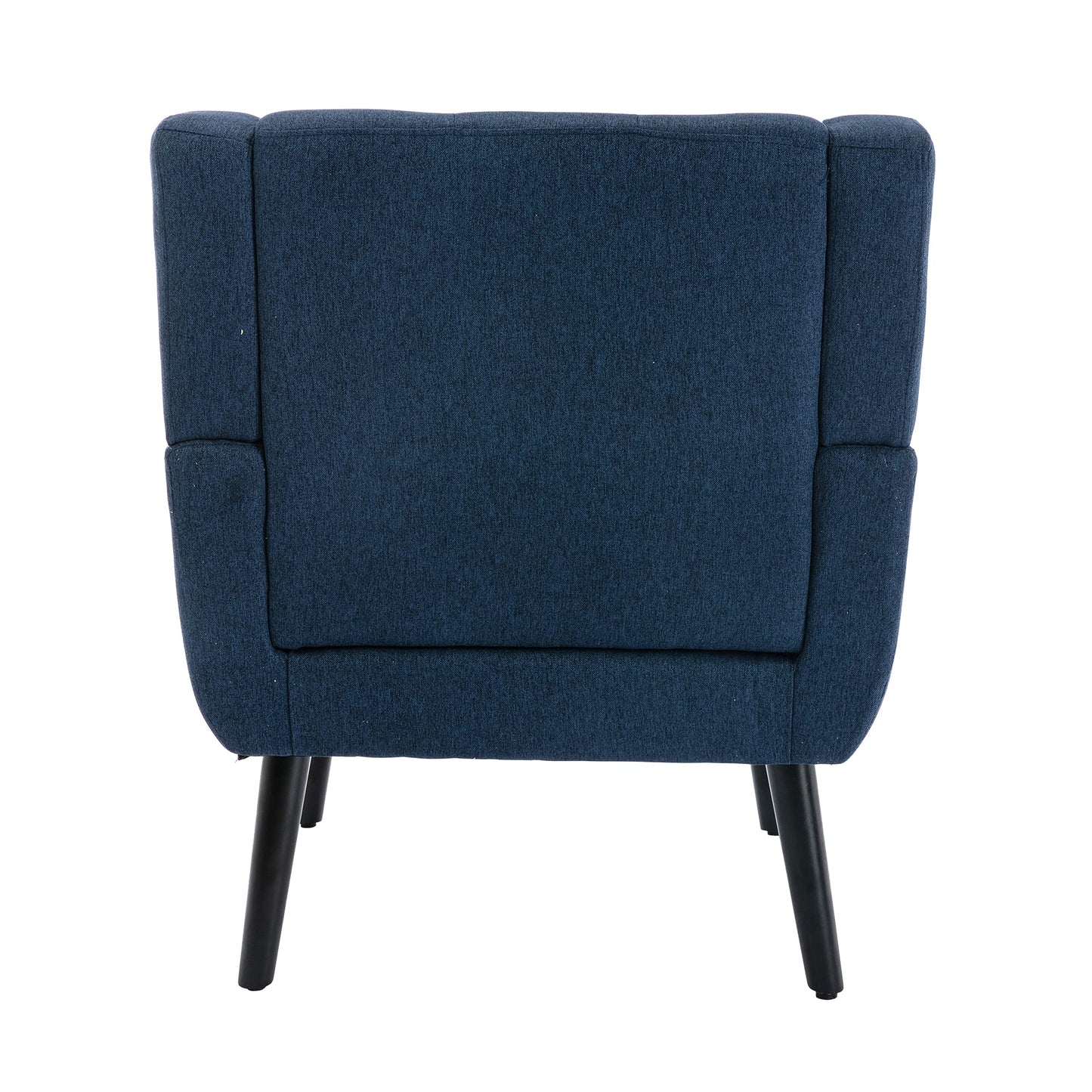 SPOFLYINN Armchair, Living Room Curved Back, Velvet Cushion, 250 Lbs Weight Capacity Ergonomics Accent Chair, Single Sofa for Bedroom 1 Upholstered 1 48.29 Blue 48.29 L-Shape
