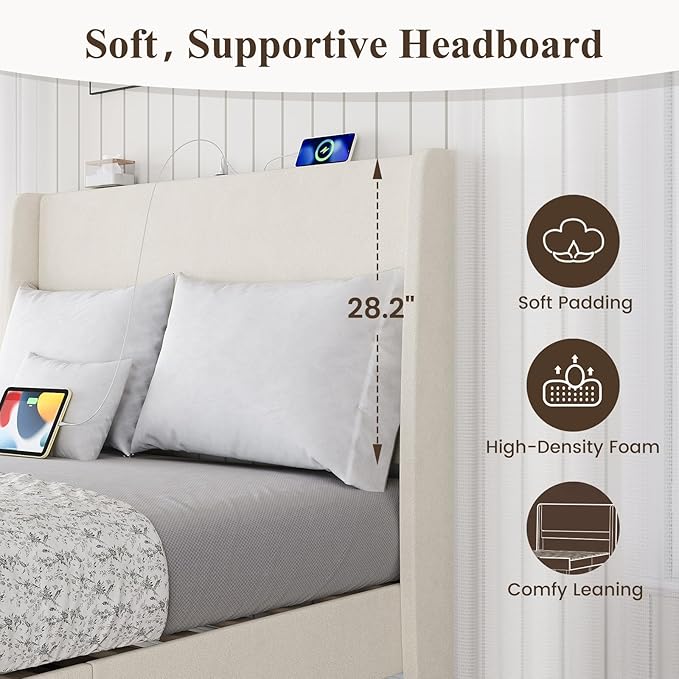 MALOL Queen Size Bed Frame