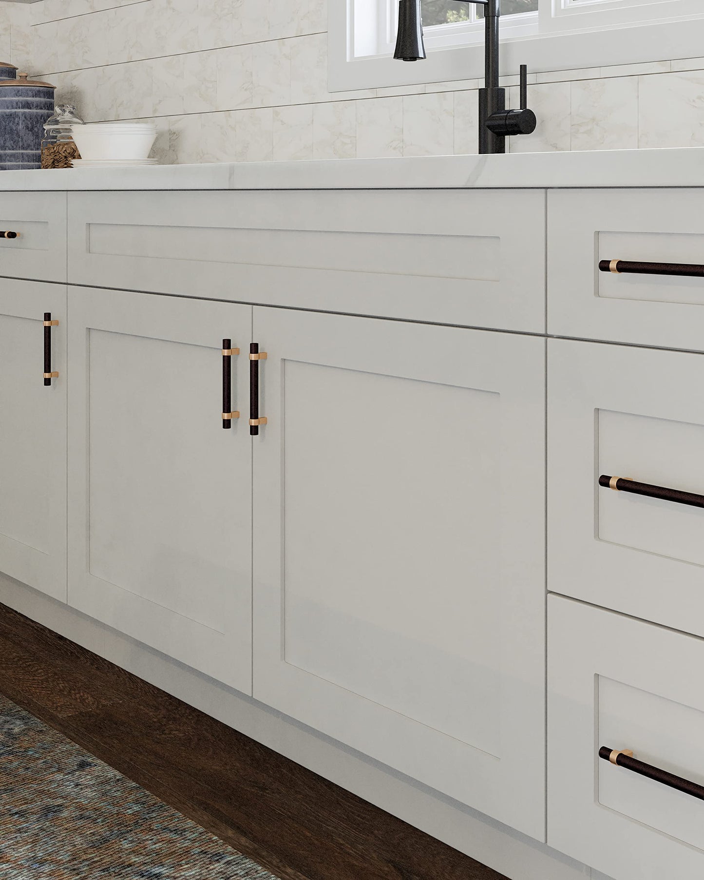 Design House Brookings Shaker Unassembled Wall Kitchen Cabinet W2424, 24 W x 12 D x 24 H, Painted White, Solid Wood, Design House, 561571