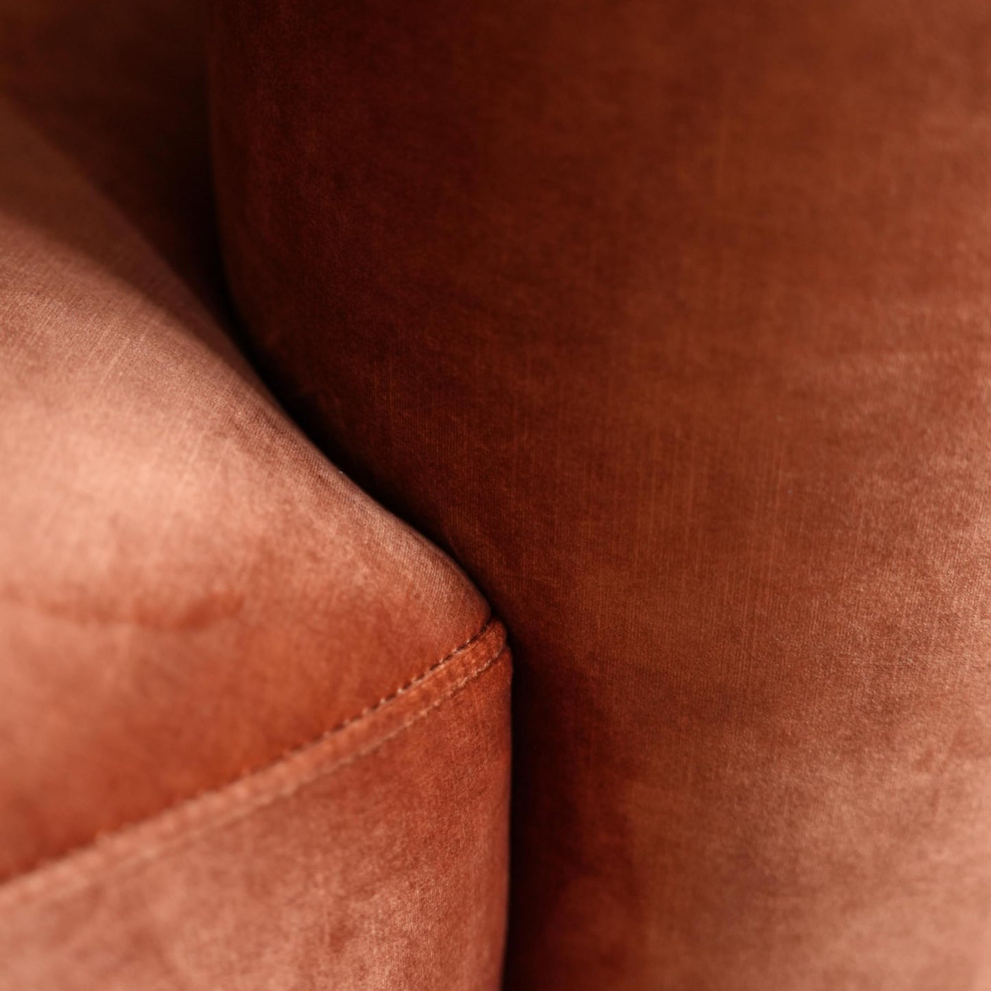 Acanva Luxury Modern Tight Curved Back Velvet Sofa, Minimalist Style Comfy Couch for Living Room Apartment Reception Space, Tangerine Single Chair Set of 2