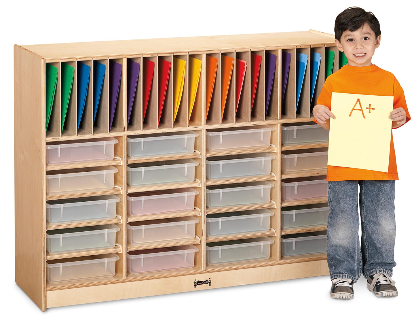 Jonti-Craft 78240JC Homework Station with Clear Bins