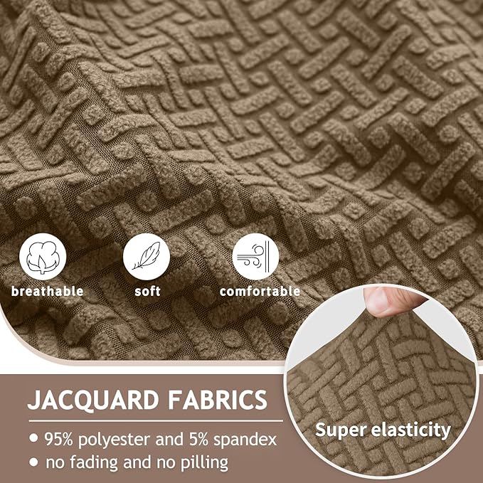 ALIECOM 100% Waterproof Recliner Sectional Couch Covers L Shape Stretch Corner