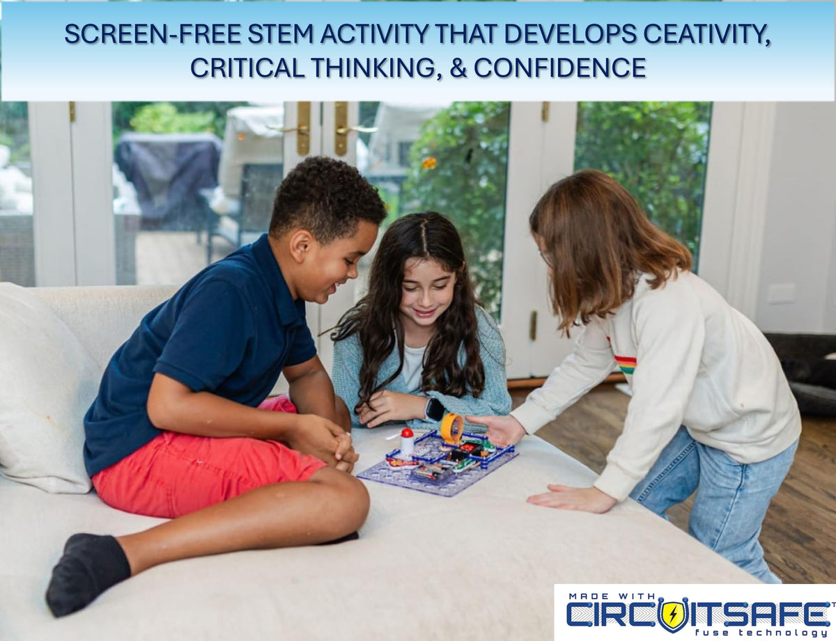Snap Circuits “Arcade”, Electronics Exploration Kit, Stem Activities for Ages 8+, Full Color Project Manual (SCA-200)