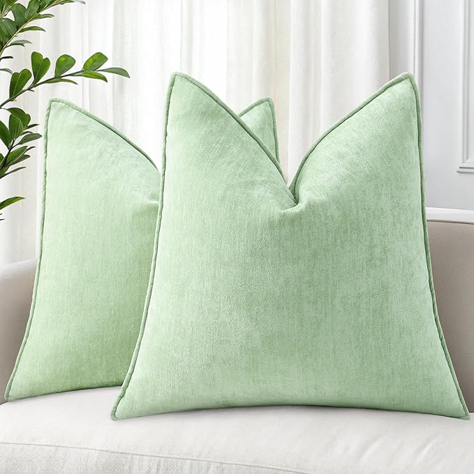 decorUhome Summer Couch Throw Pillow Covers 18x18 Set of 2, Decorative Soft