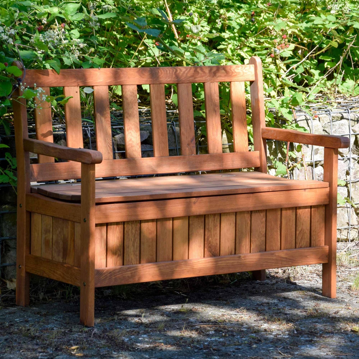 dobar Solid Rest 2 Seater Garden Bench FSC-Certified Wood 115 x 58 x 89 cm Brown