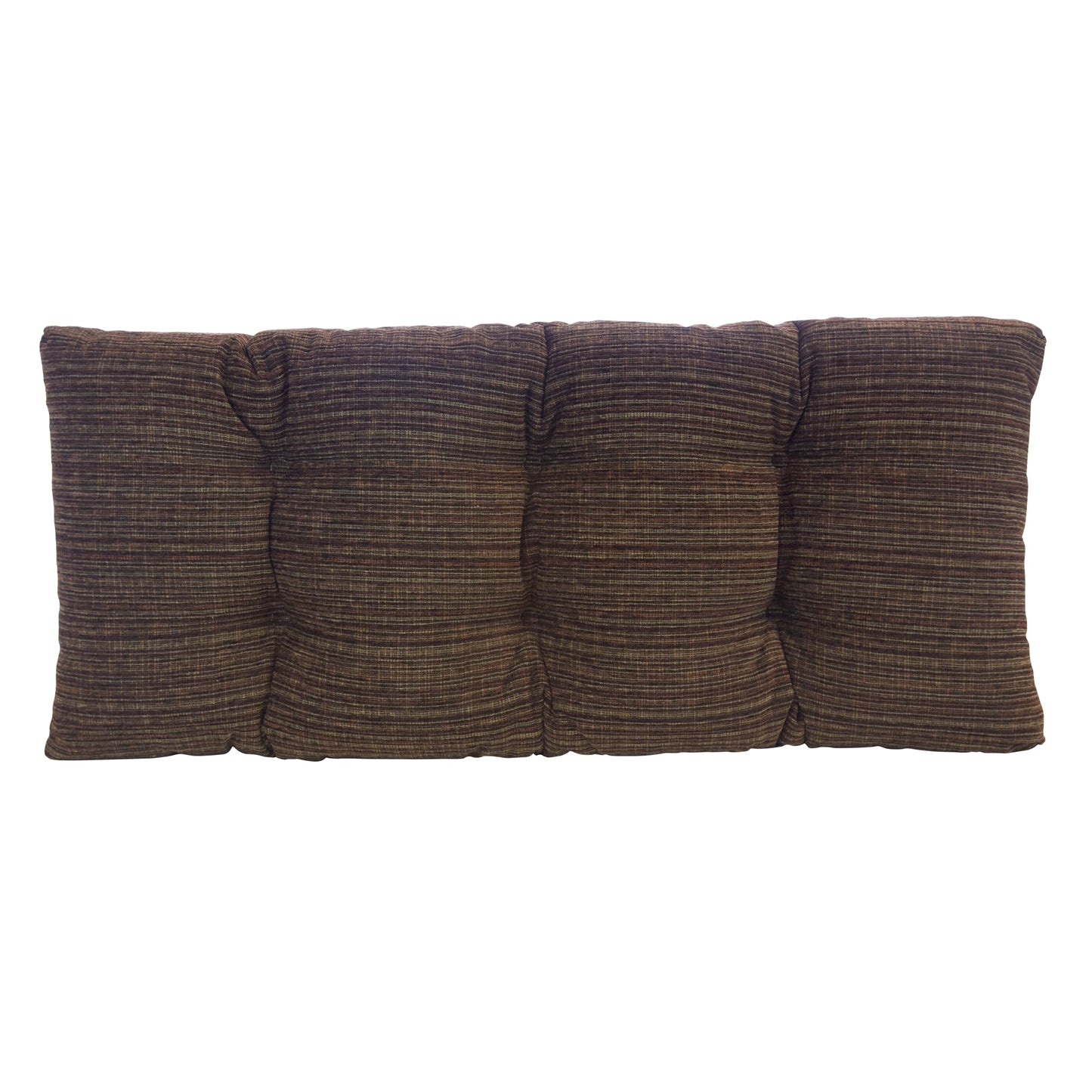 Klear Vu The Gripper Non-Slip Tufted Bench Cushion for Indoor Furniture, Assembled in USA, Entryway Storage, Bay Window, Corner Nook or Piano Seat, 33 Inches, Chenille Chocolate