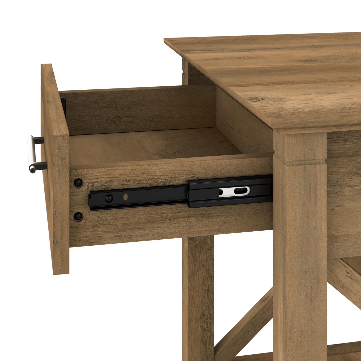 Bush Home Key West Coffee Table with Storage in Reclaimed Pine