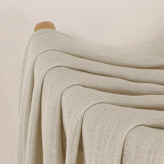 Chyhomenyc Semi Sheer Curtains 63 Inch Length 2 Panels