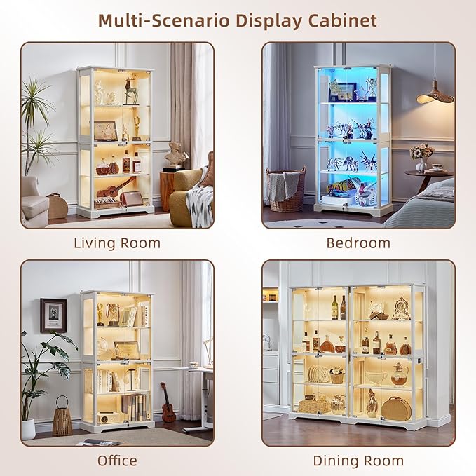LELELINKY Farmhouse Display Cabinet