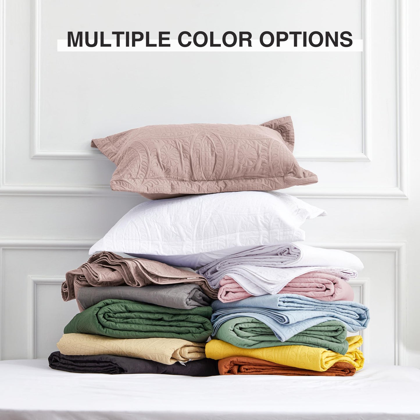 Love's cabin Quilts for Queen Bed Burlwood Bedspreads Bedding Set - Lightweight Bedspread Comforter - Coin Pattern Bedding Coverlet for All Season - 3 Pieces (1 Quilt, 2 Pillow Shams)