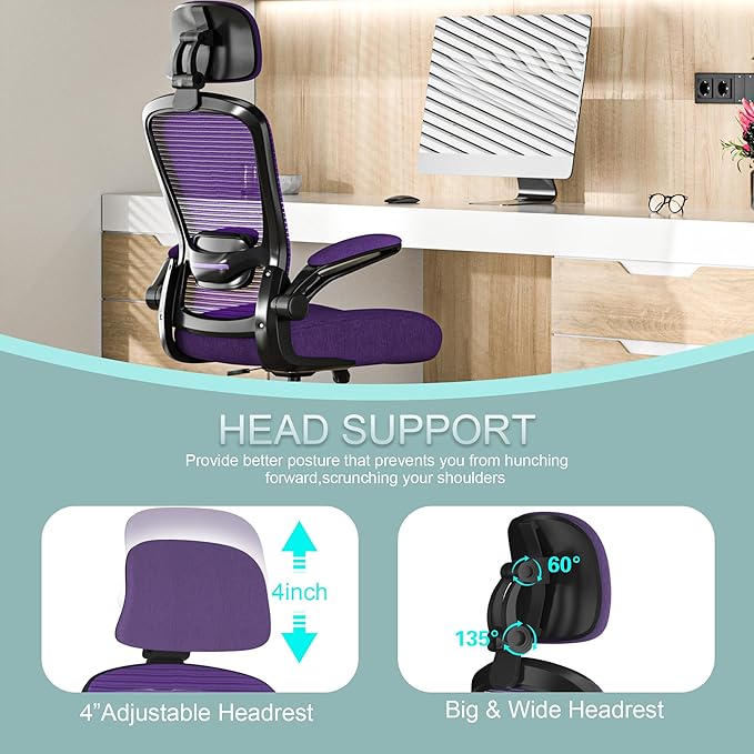 Mimoglad Office Chair, High Back Ergonomic Desk Chair