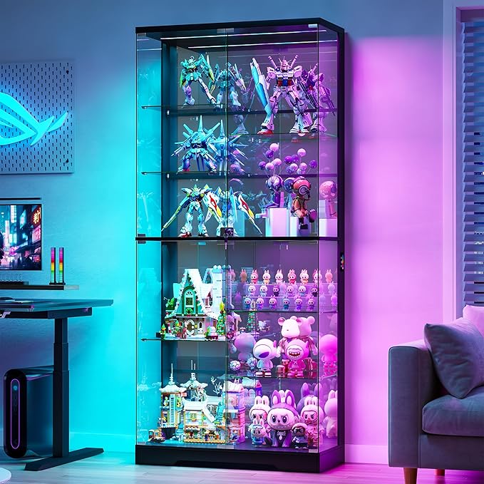 HNEBC 71” Display Cabinet with Glass Doors