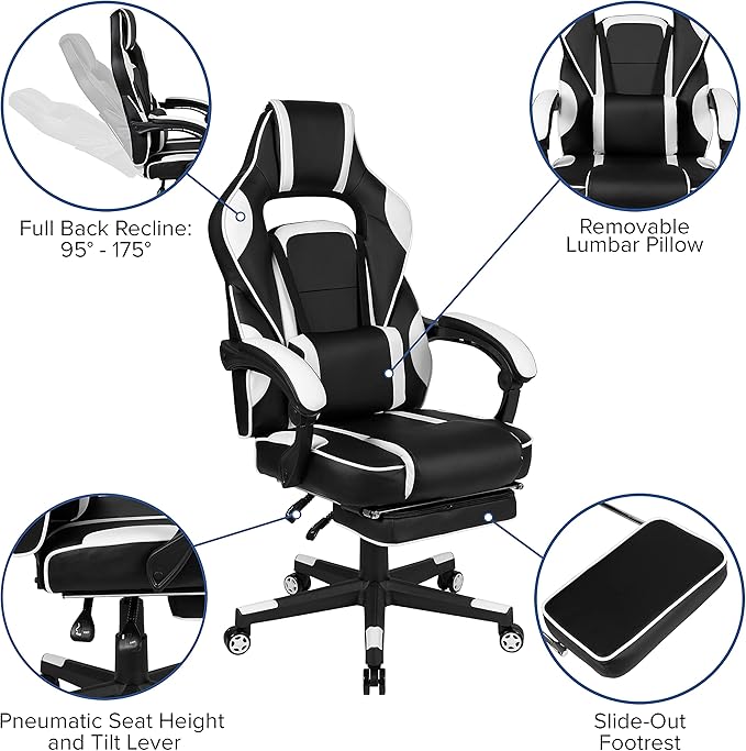 Flash Furniture X40 Gaming Chair Racing Ergonomic Computer Chair