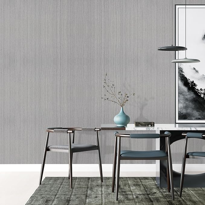 Grasscloth Peel and Stick Wallpaper Modern 15.7in x 196.8in Textured Linen