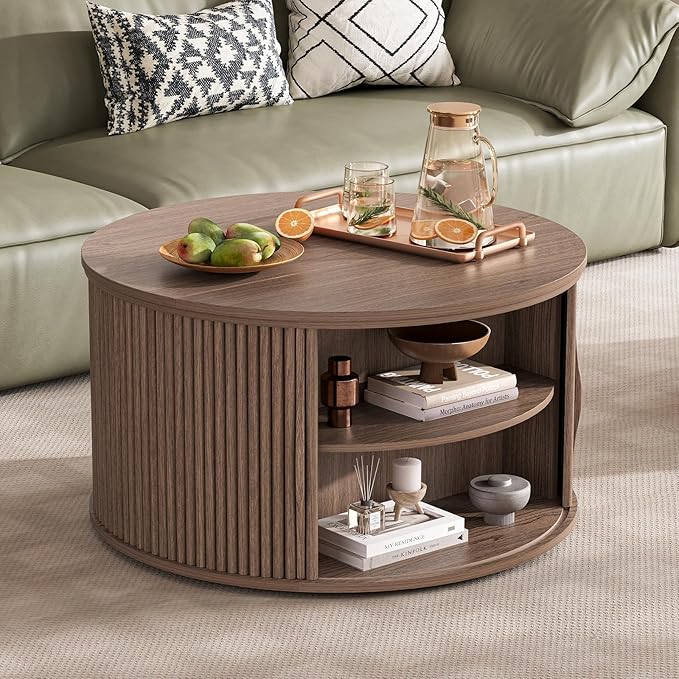 JOINICE 31.5" Round Lift Top Coffee Table