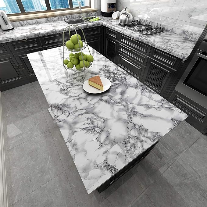 Livelynine 36x197 Wide Grey Contact Paper