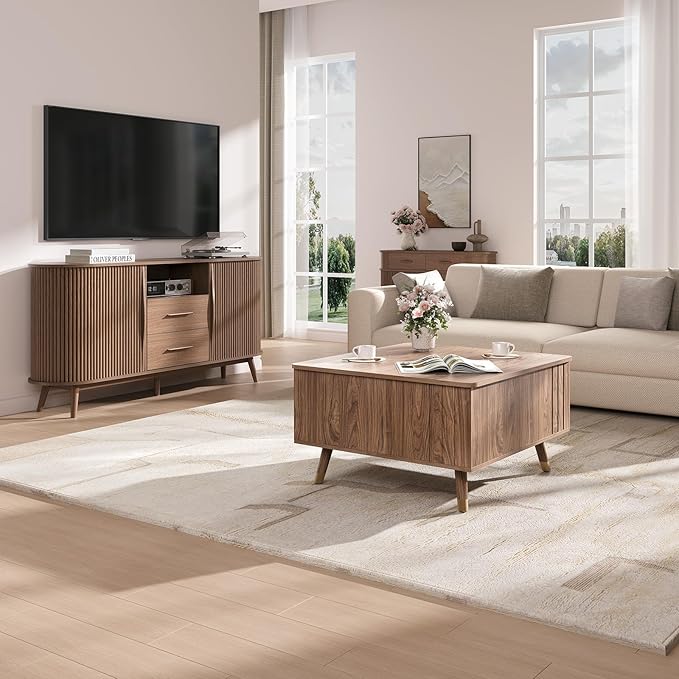 SULIVES Lift Top Coffee Table