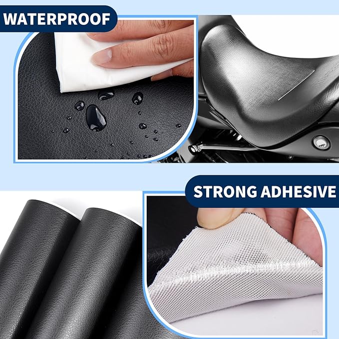 Kangshoon Leather Repair Patches, Self-Adhesive Leather Repair Tape, Stretch