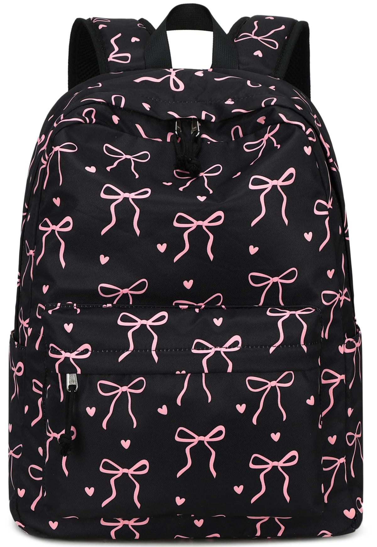 LOIDOU Backpack for Girls School Backpacks Bookbags for Elementary Middle School Women Laptop Backpacks (Bow tie Black, L-17)