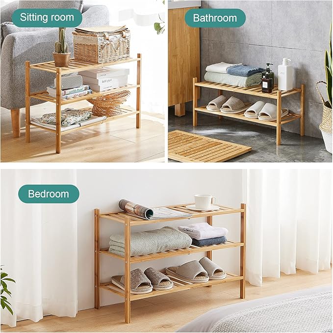viewcare 5-Tier Bamboo Shoe Rack