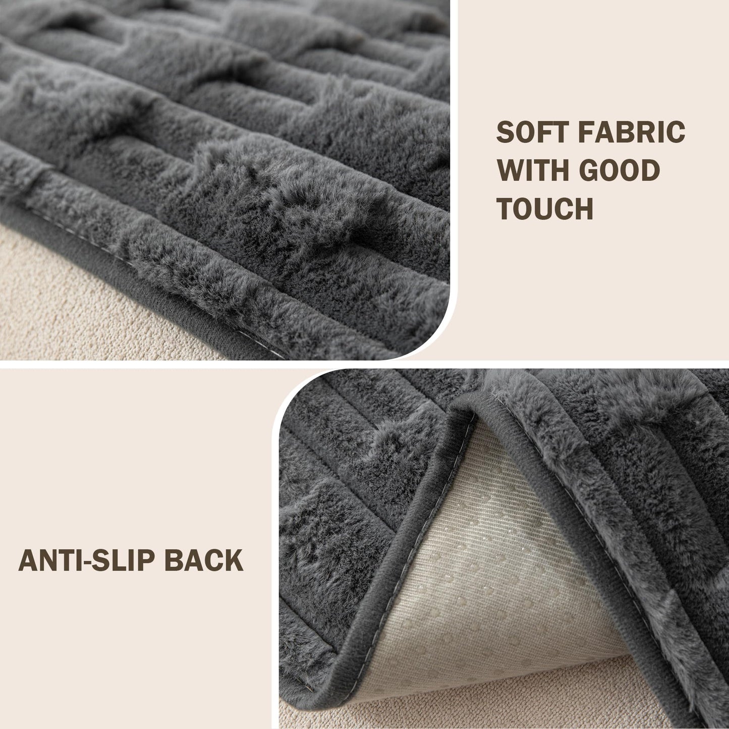 MEETSKY 100% Waterproof Couch Cover for Dogs, Non-Slip Sofa Cover for 3 Cushion Couch Sofa L Shaped, Pet Couch Covers for Sofa，Soft Dog Bed Cover Couch Cushion Covers, Dark Grey, 35"x 83"