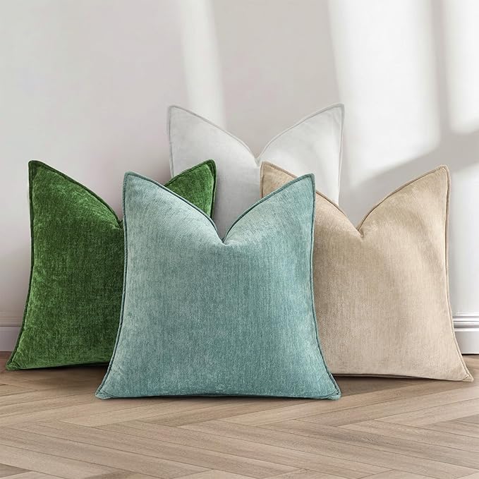 decorUhome Summer Couch Throw Pillow Covers 16x16 Set of 2, Decorative Soft