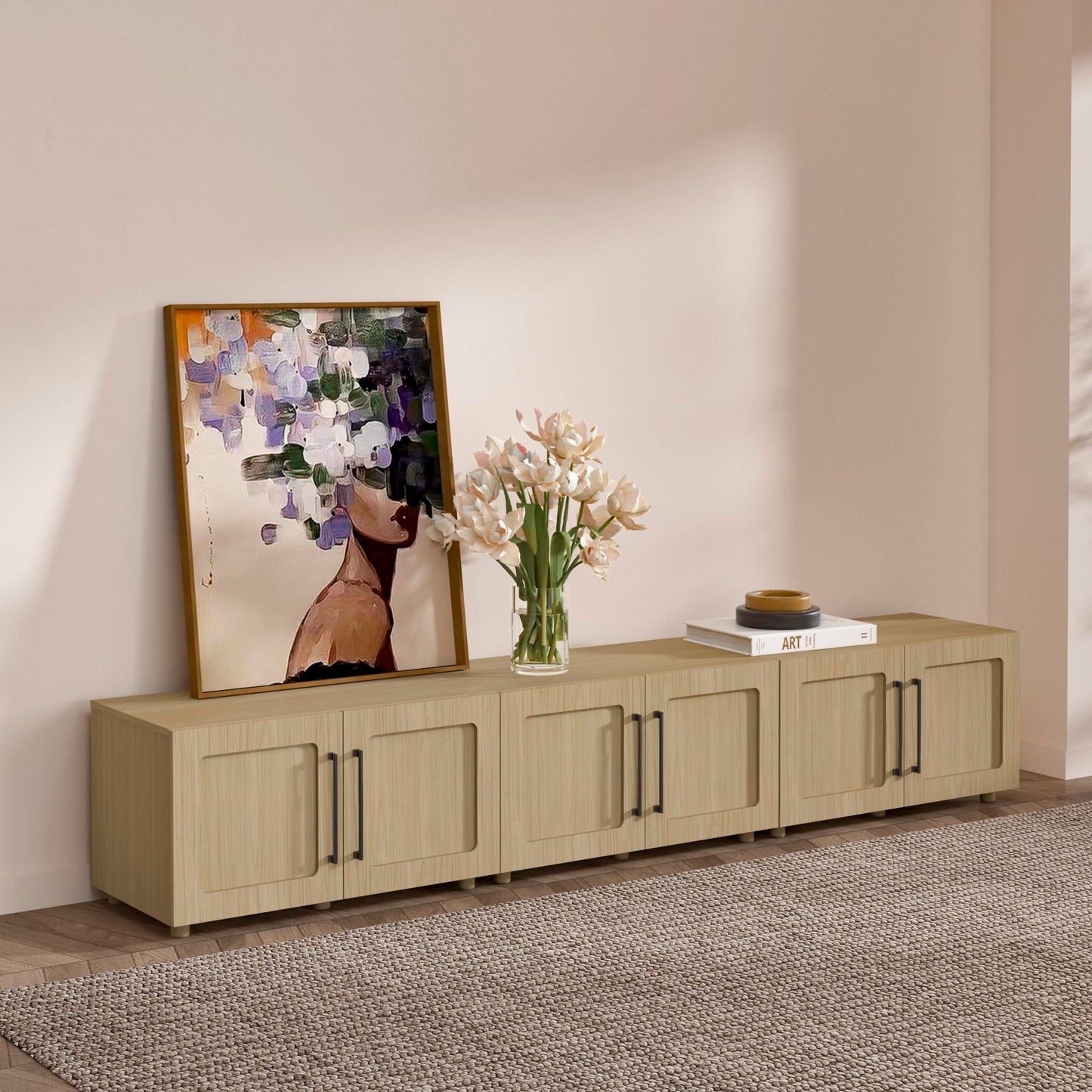From the Tree Furniture 32 Inch Modular Sideboard Storage Cabinet with Soft-Close Doors | Buffet Accent Cabinet for Living Room, Entryway, Dining Room & Office | Scratch-Resistant Modern Design