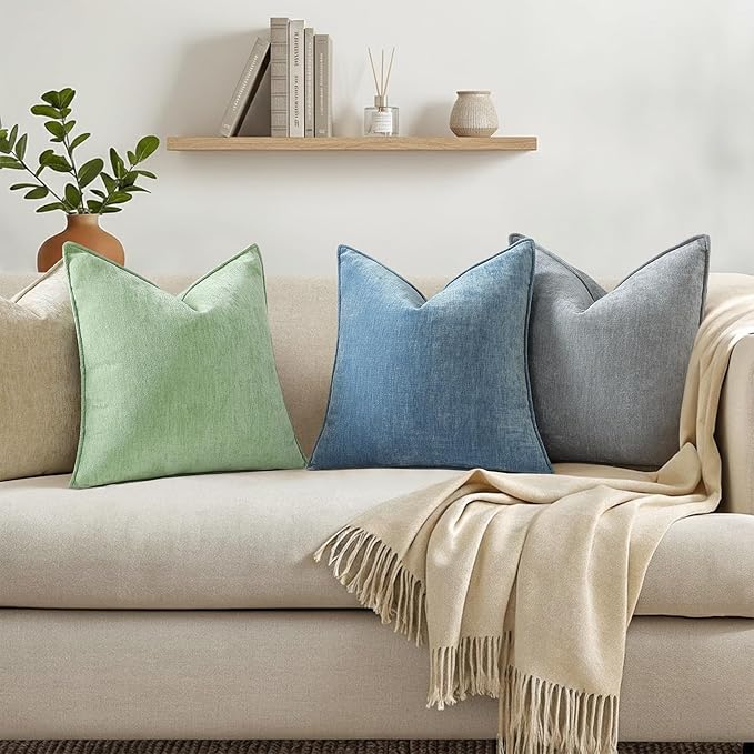 decorUhome Summer Couch Throw Pillow Covers 20x20 Set of 2, Decorative Soft