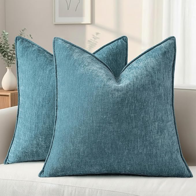 decorUhome Summer Couch Throw Pillow Covers 16x16 Set of 2, Decorative Soft