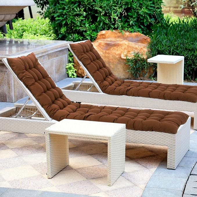 Bucherry 67 x 19 Inch Chaise Lounge Cushions Soft Lounge Chair Cushion Gravity