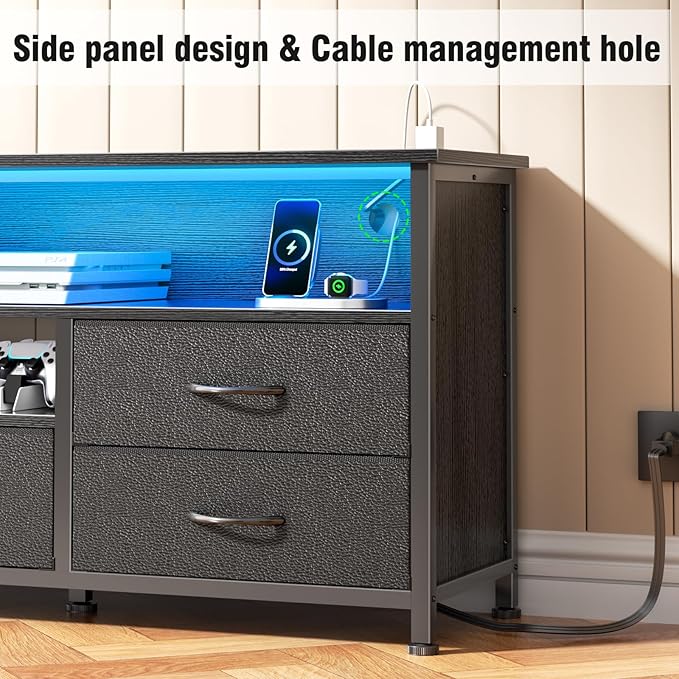 Furologee 55 Inch TV Stand, Entertainment Center