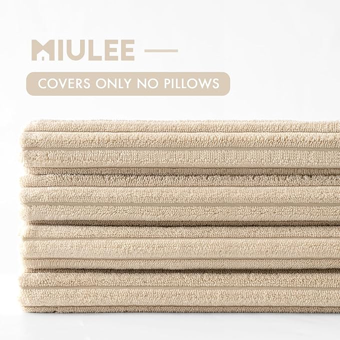 MIULEE Boho Farmhouse Throw Pillow Covers 18x18 Inch Set of 4 Mordern Nordic