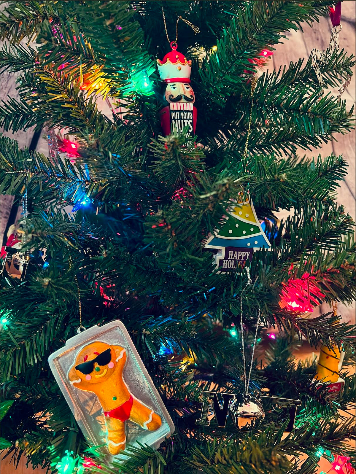 Streamline Crooked Christmas Ornament- Gingerbread Tan