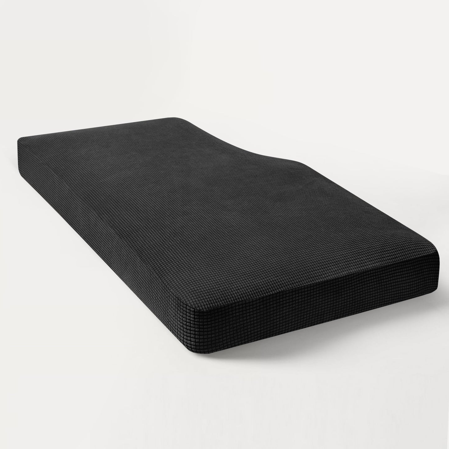 Hokway Stretch Chaise Cover Individual Couch Cushion Slipcovers Reversible Cushion Protector Slipcovers Sofa Cushion Protector Covers (Chaise Cover, Black)