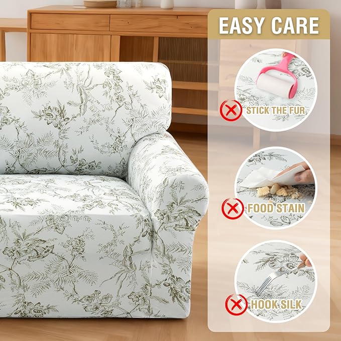 H.VERSAILTEX Floral Pattern Couch Covers