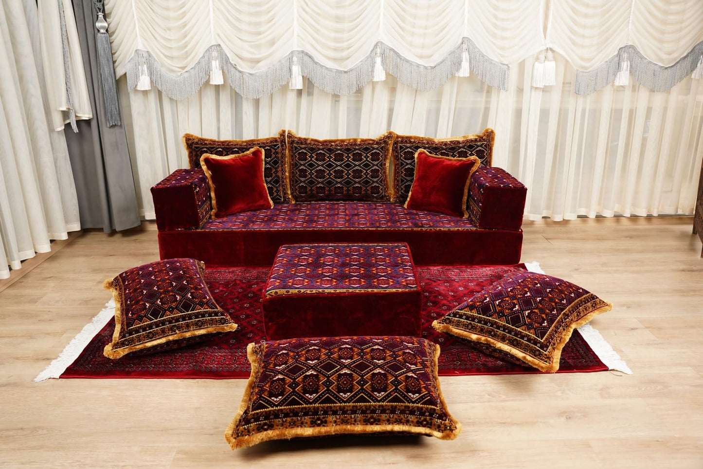arabicsofa Traditional Floor Majlis Cushions – Modular Diwan Sectional Seating