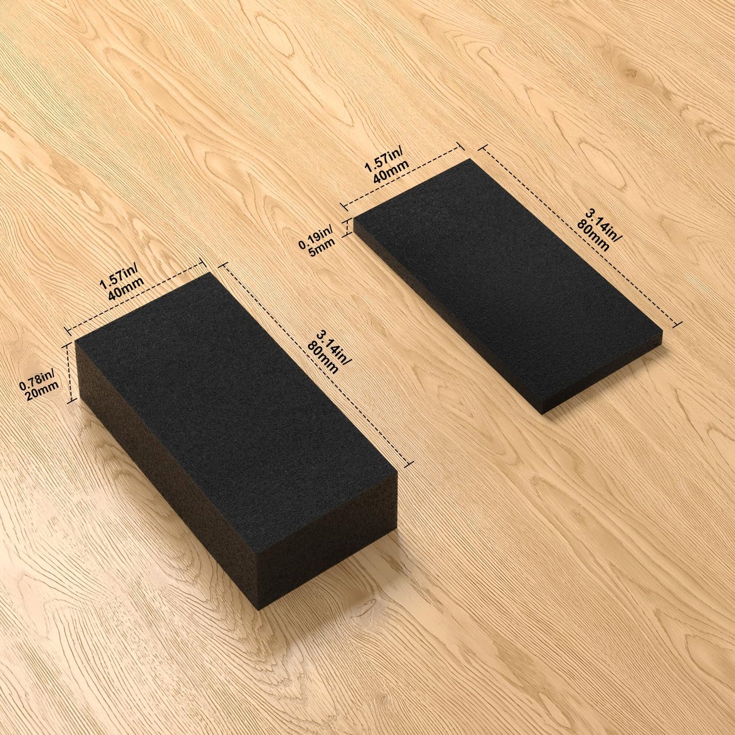 VBOUULR 20P Headboard Stoppers for Wall,EVA Foam Anti Shake Furniture Pads, EVA Foam Furniture Wall Bumper Pads Includes 10pcs (20mm) & 10pcs (5mm)，Bed Noise Stoppers，Wall Protector