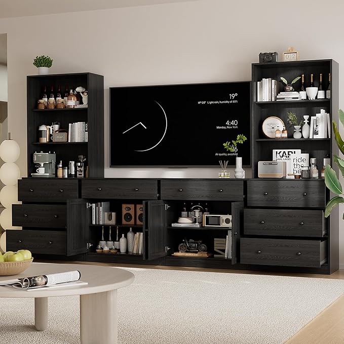 TUSY 71" Large TV Stand Set